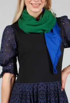 Moismont Scarves^Colour Block Scarf in Japan Blue