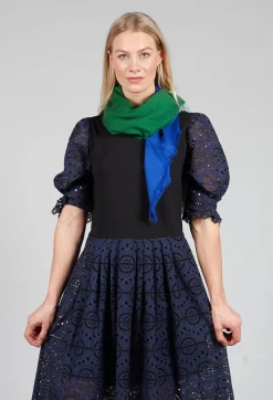 Moismont Scarves^Colour Block Scarf in Japan Blue