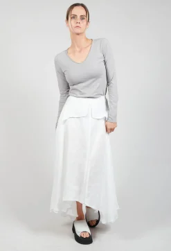 Jayko Skirts^Confiante Full Maxi Skirt in Naturel