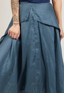 Jayko Skirts^Confiante Full Maxi Skirt in Ardoise