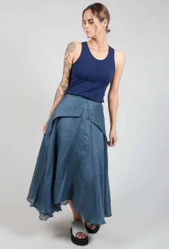 Jayko Skirts^Confiante Full Maxi Skirt in Ardoise