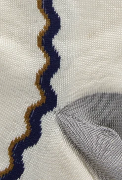 Exquisite J Socks^Contrast Detail Socks in Cream