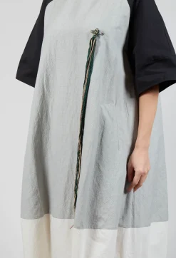 SOH Dresses^Contrast Dress in Light Grey