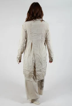 Rundholz Dip Dresses^Contrast Hem Shirt Dress in Eraser