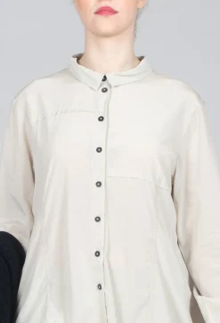 Rundholz Dip Shirts & Blouses^Contrast Hem Shirt in Eraser