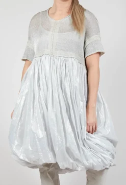 Rundholz Mainline Dresses^Contrast Skirt Dress in Moon Sparkle