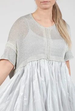 Rundholz Mainline Dresses^Contrast Skirt Dress in Moon Sparkle
