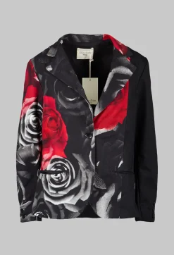 Marc Point Jackets^Contrasting Blazer in Rose Print