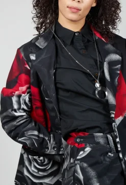 Marc Point Jackets^Contrasting Blazer in Rose Print
