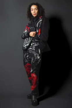 Marc Point Jackets^Contrasting Blazer in Rose Print