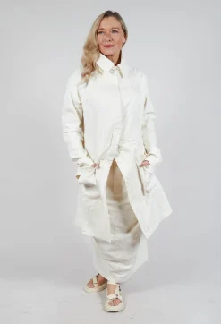 Rundholz Mainline Coats^Contrasting Print Coat in Galaxy Paint