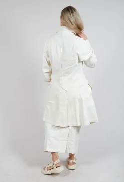 Rundholz Mainline Coats^Contrasting Print Coat in Galaxy Paint