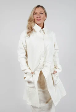 Rundholz Mainline Coats^Contrasting Print Coat in Galaxy Paint