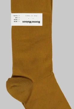 Bonne Maison Socks^Contrasting Toe Socks in Uni Absinthe