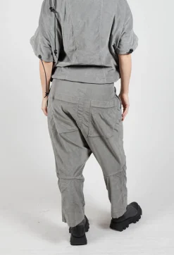 Rundholz Dip Trousers^Corduroy Drop Crotch Trousers in Pencil Cloud