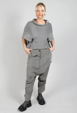 Rundholz Dip Trousers^Corduroy Drop Crotch Trousers in Pencil Cloud