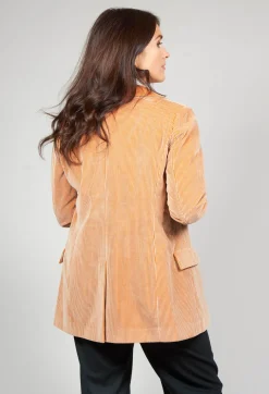 Beatrice B Jackets^Corduroy Jacket in Peach