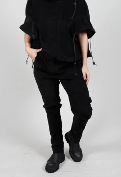 Rundholz Dip Trousers^Corduroy Skinny Trousers in Black