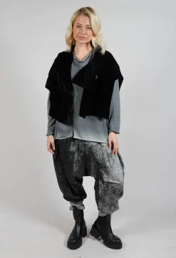Moyuru Jackets^Corduroy Style Jacket in Black