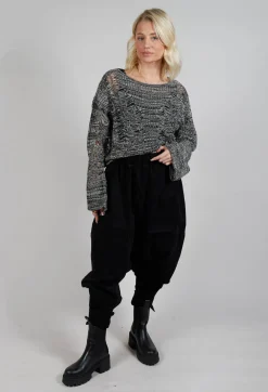 Moyuru Trousers^Corduroy Style Trousers in Black