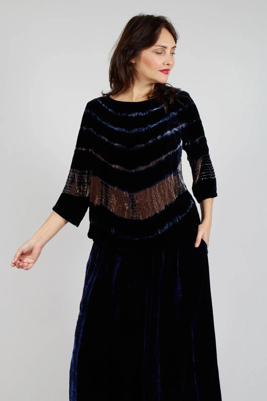 Bianco Levrin Shirts & Blouses^Cornelia Shirt in Navy Wave