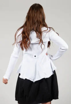Pluslavie Cardigans^Cotton Cardigan in White