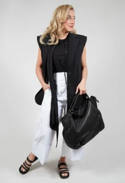 Nostra Santissima Jackets^Cotton Denim Waistcoat in Black