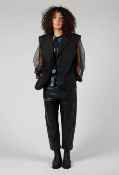 Nostra Santissima Jackets^Cotton Denim Waistcoat in Black