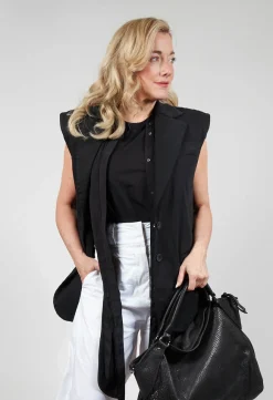 Nostra Santissima Jackets^Cotton Denim Waistcoat in Black