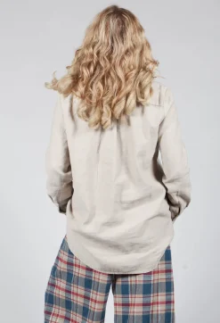 Amici Shirts & Blouses^Cotton Linen Blend Button Up Shirt in Sand