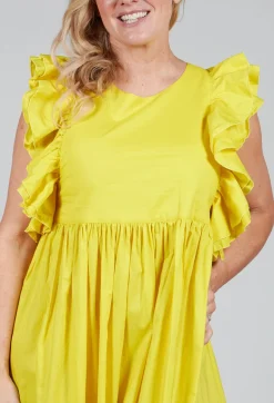 Beatrice B Dresses^Cotton Muslin Dress in Sunflower