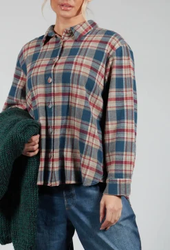 Amici Shirts & Blouses^Cotton Plaid Button Up Shirt in Sand