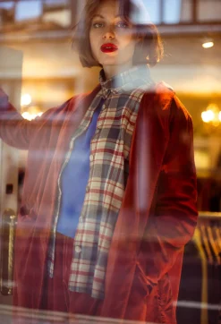 Amici Shirts & Blouses^Cotton Plaid Button Up Shirt in Sand