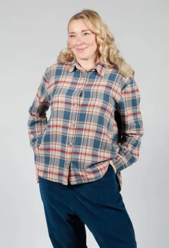 Amici Shirts & Blouses^Cotton Plaid Button Up Shirt in Sand