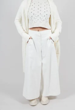 Stefano Mortari Trousers^Cotton Trousers in Cream