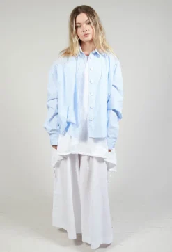 Amici Trousers^Cotton Wide Leg Trousers in Bianco