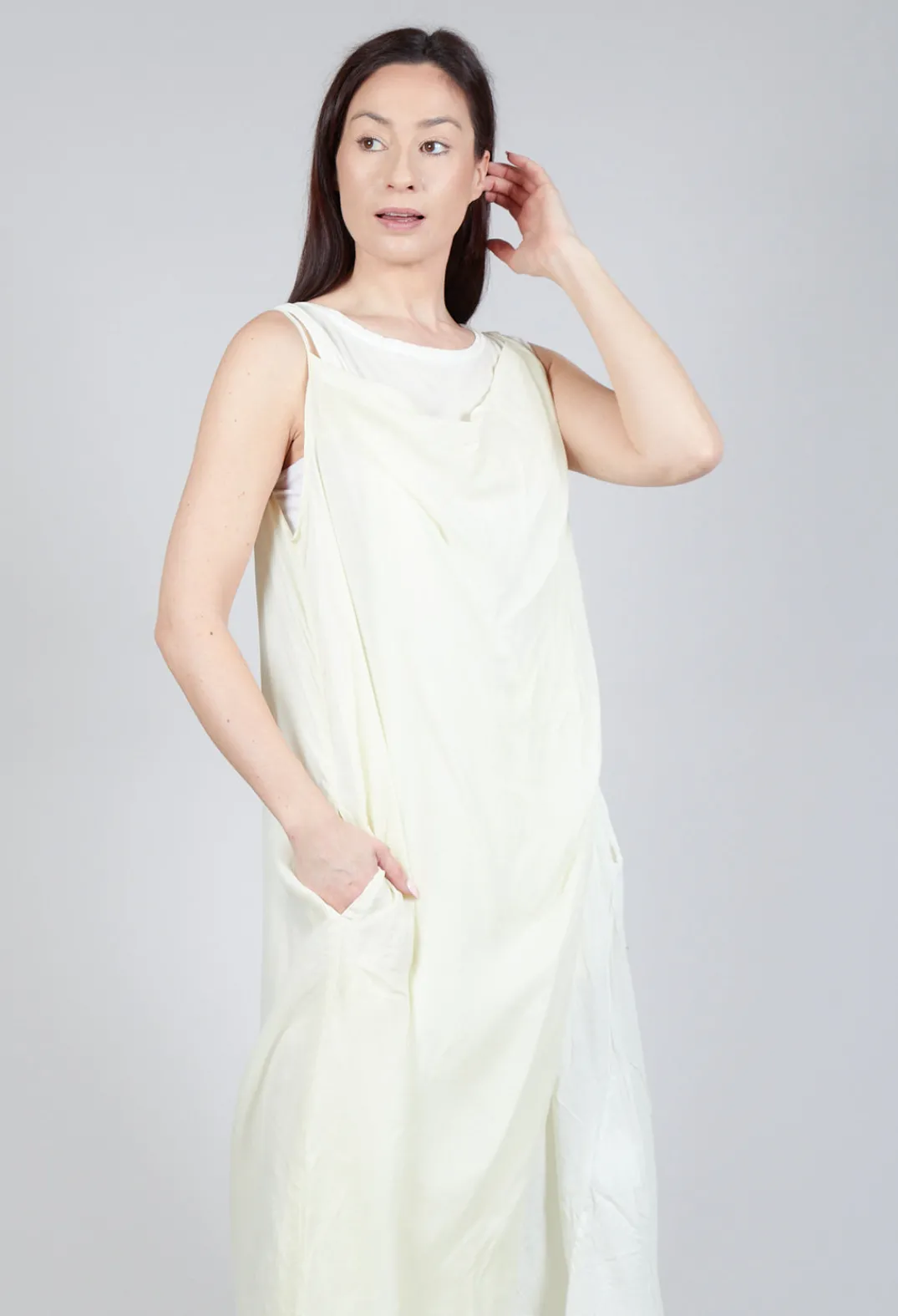 Rundholz Mainline Dresses^Cowl Neckline Dress in Lily 10% Cloud