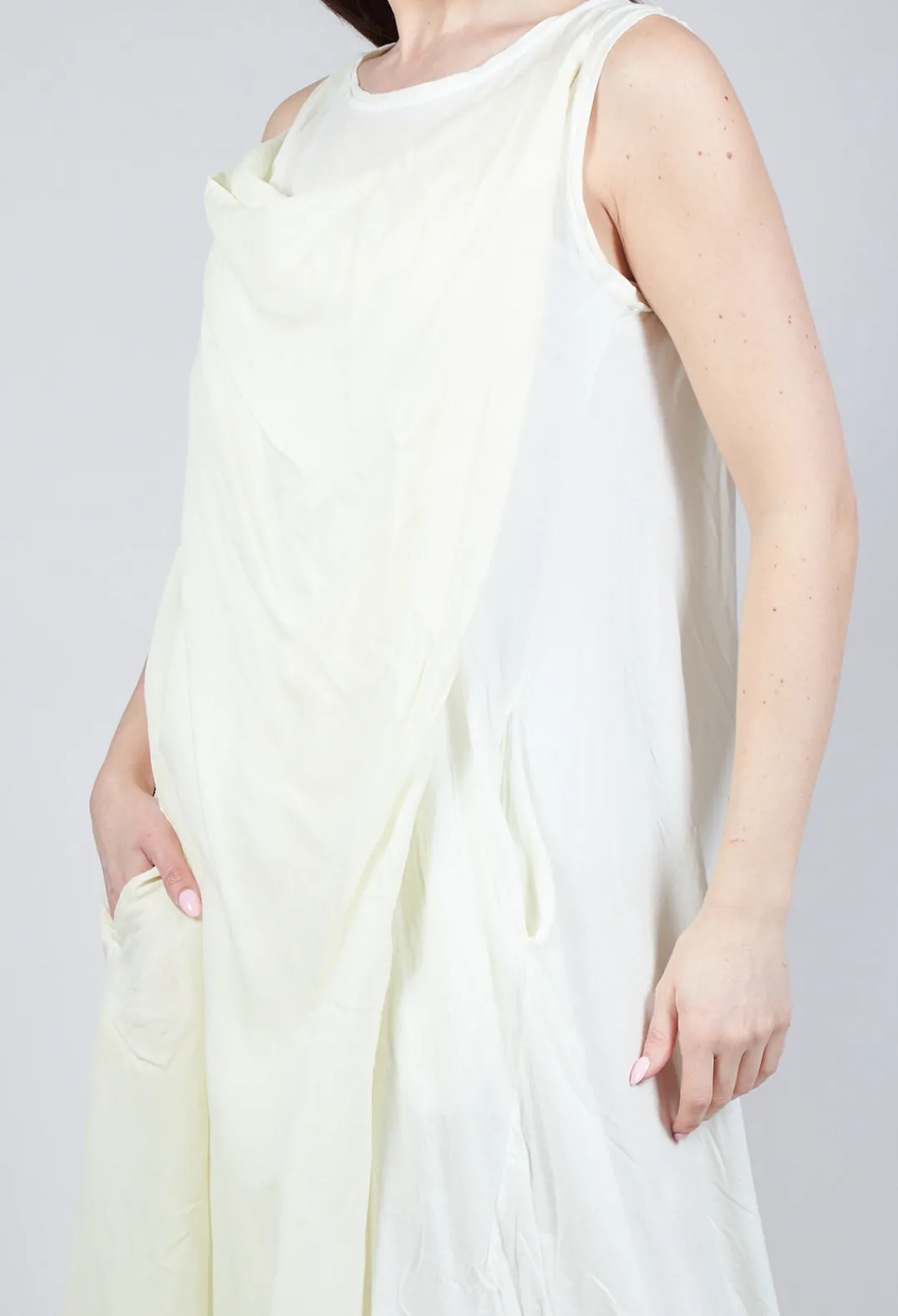 Rundholz Mainline Dresses^Cowl Neckline Dress in Lily 10% Cloud