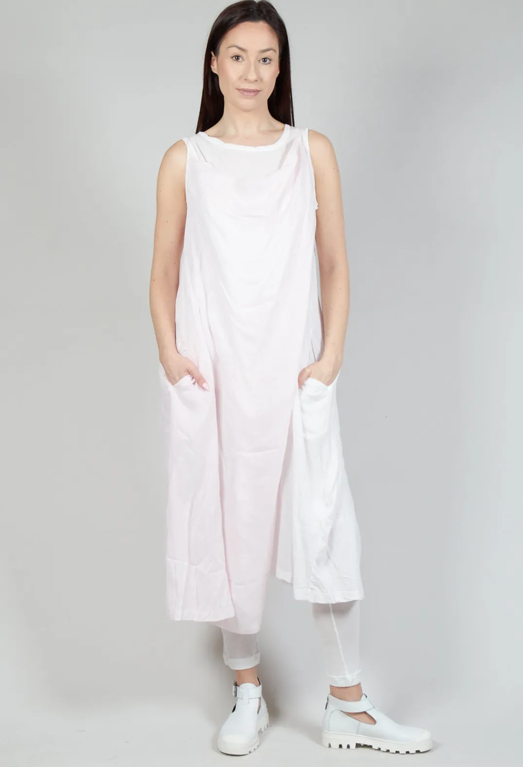 Rundholz Mainline Dresses^Cowl Neckline Dress in Rose 10% Cloud