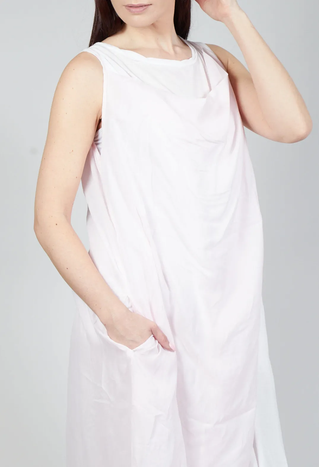 Rundholz Mainline Dresses^Cowl Neckline Dress in Rose 10% Cloud
