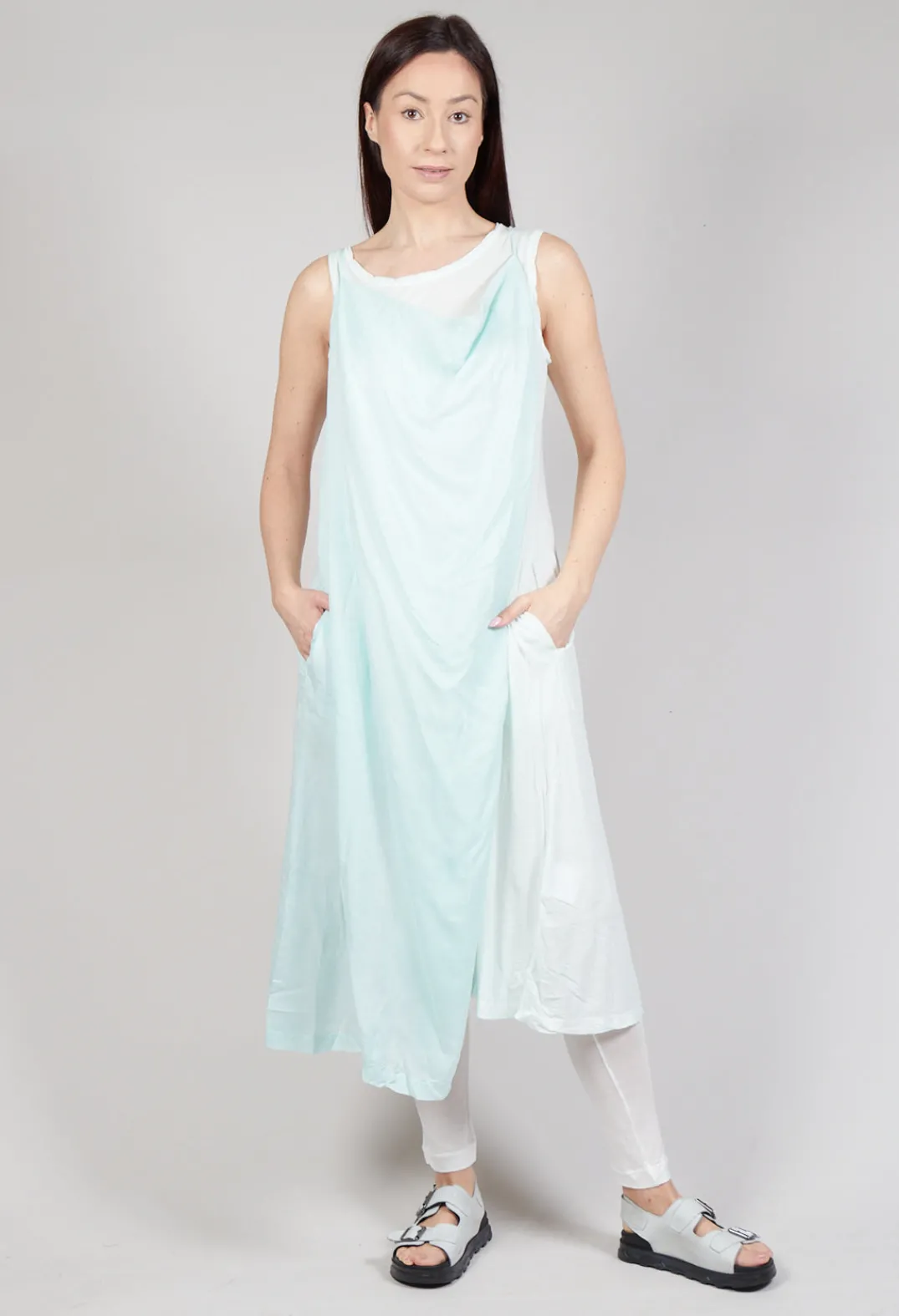 Rundholz Mainline Dresses^Cowl Neckline Dress in Tulip 10% Cloud