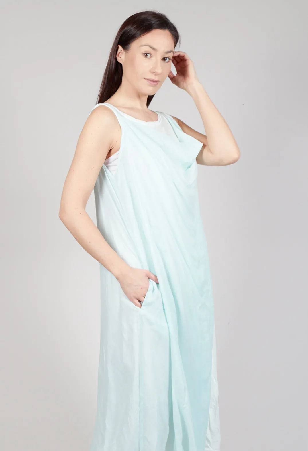 Rundholz Mainline Dresses^Cowl Neckline Dress in Tulip 10% Cloud