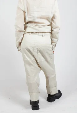Rundholz Dip Trousers^Creased Effect Trousers in Eraser Stiff