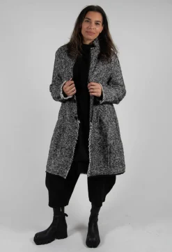 Moyuru Trousers^Crepe Texture Trousers in Black