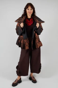 Mei Meij Tops^Crew Neck Mesh Top in Java