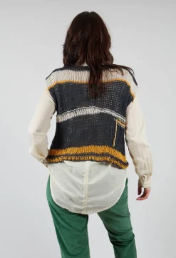 Umit Unal Jumpers^Crocheted Vest in Original Black