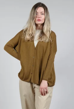 Apuntob Cardigans^Cropped Cardigan in Tobacco