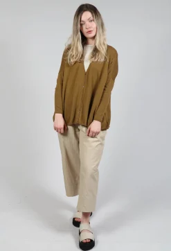 Apuntob Cardigans^Cropped Cardigan in Tobacco