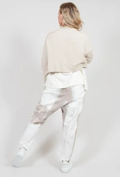 Nijii Jackets^Cropped Cardigan with Pointed Collar in Beige