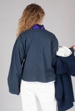 Umit Unal Shirts & Blouses^Cropped Cotton Shirt in Blue